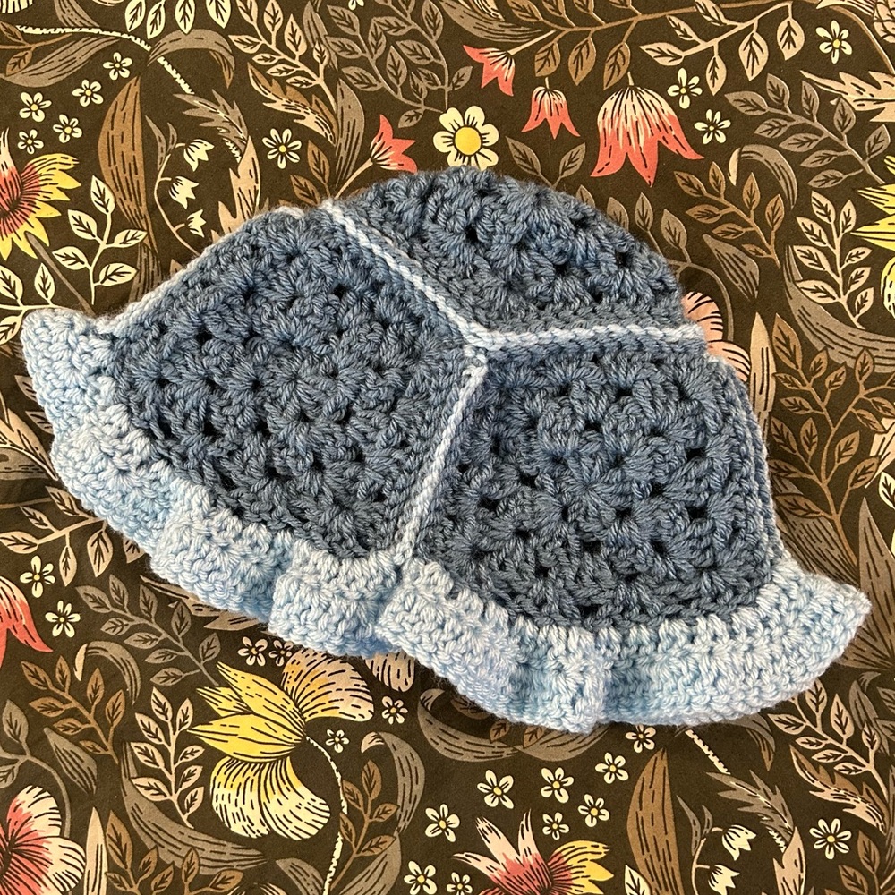 🔅2/$20🔅 Handmade Crochet Granny Square Bucket Hat